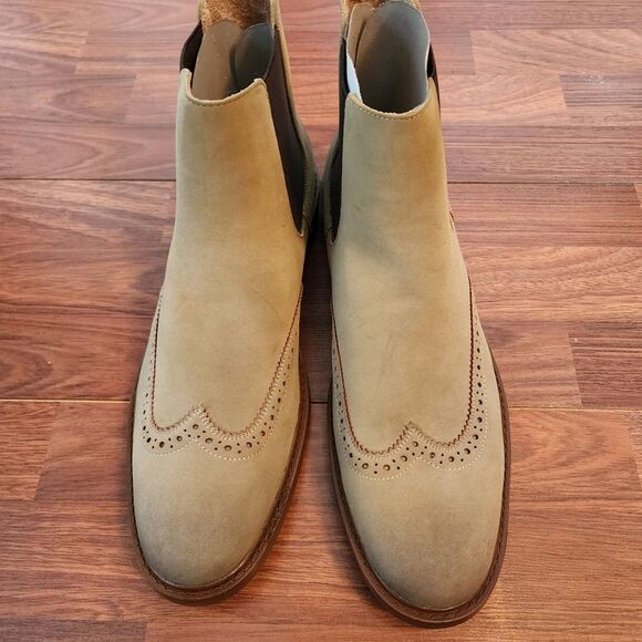 Kenneth Cole Reaction Knock  Chelsea  Brogue Wingtip Boots 12 NIB - Picture 6 of 9